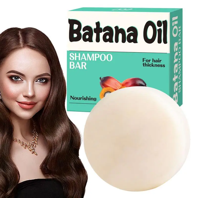 BatanaOil-barra de jabón para champú, 100g, tratamiento anticaída de crecimiento rápido para restaurar el cabello, reparar el cuero cabelludo dañado