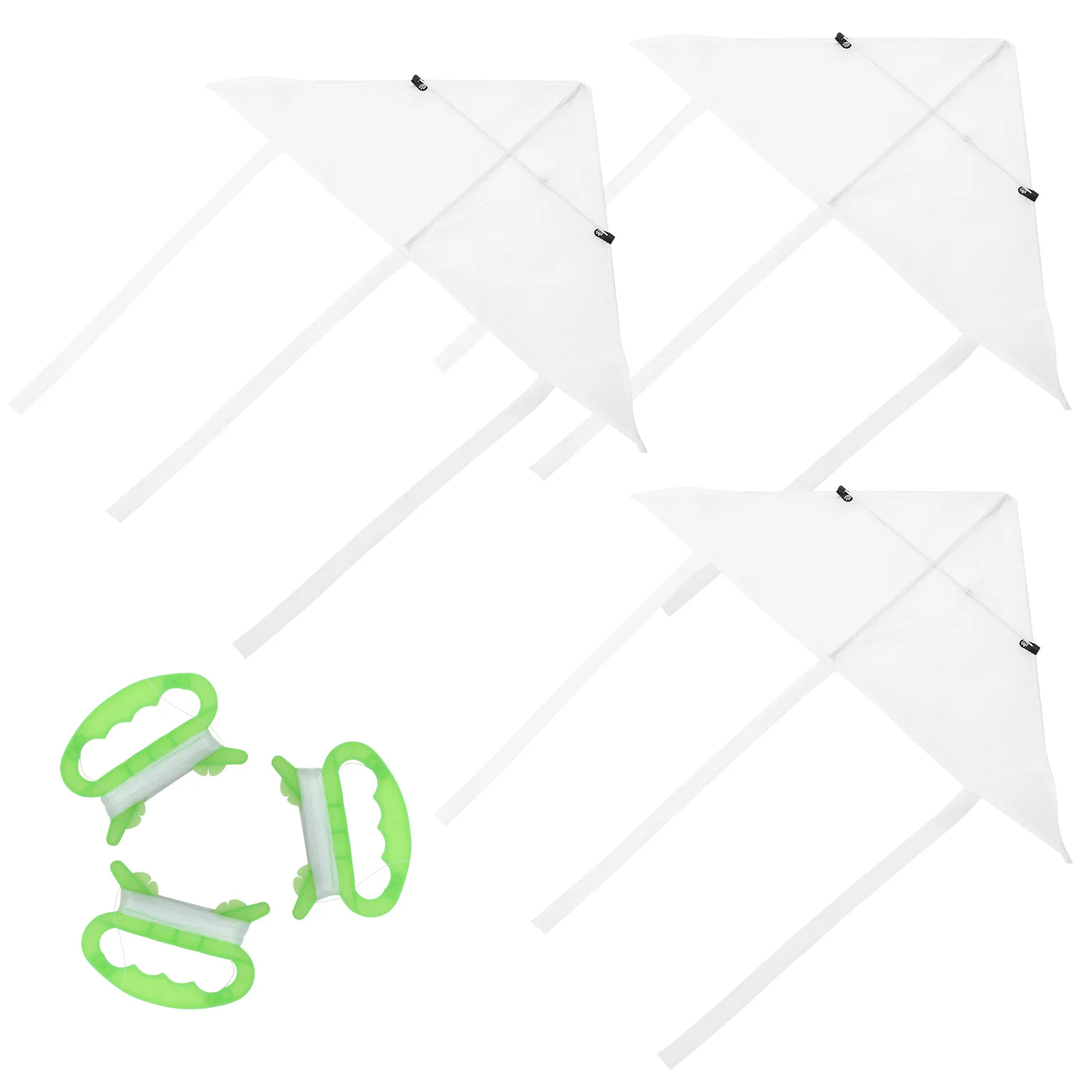 3 Sets Drawing Kites Coloring Kids DIY Painting Decorating Chemical Fiber Cloth Blank for Child