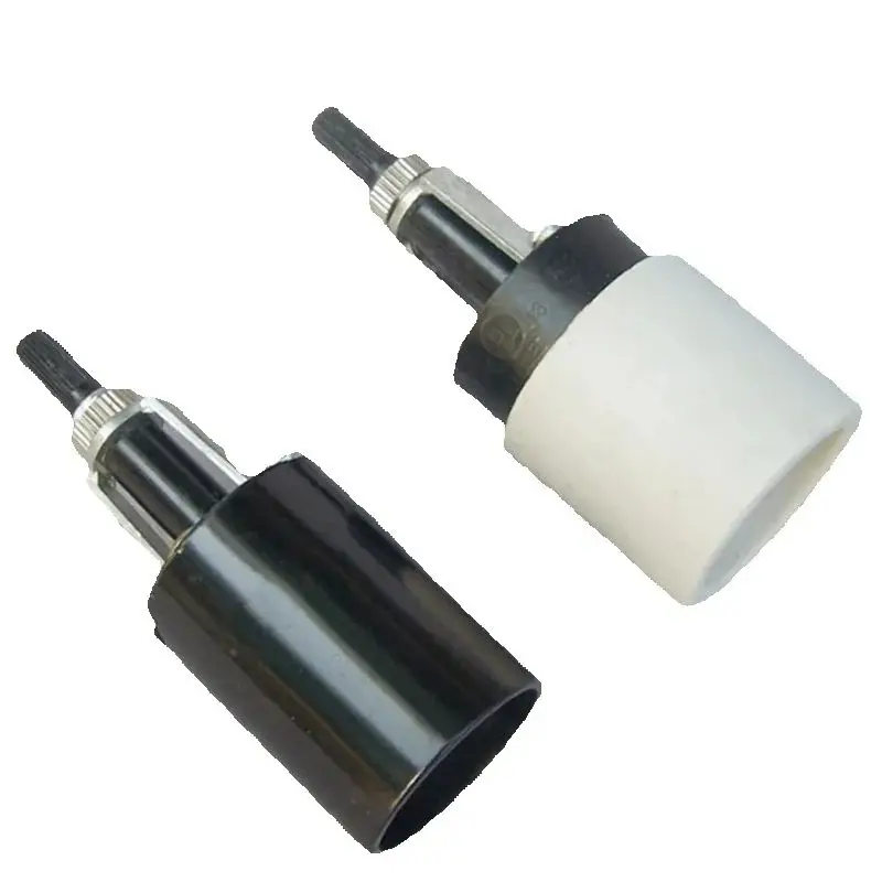2pcs Black color White color E26/E27 Track Light Holder For Track Spotlight Housing, Lamp Base 2 Wire Track Light 110V 220V