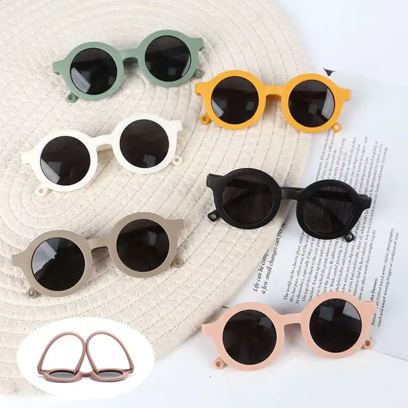 2026 UV400 Protection, And Sun Protection Children's Cubs, Toddlers, Babies, Soft Silicone Polarized Morandi Color Sunglasses