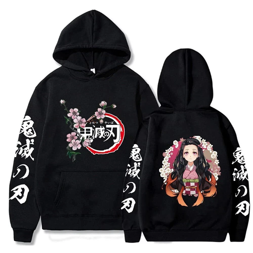

Модный хит продаж: худи-пуловер Demon Slayer Kamado Nezuko, толстовка для косплея, мужская толстовка с капюшоном