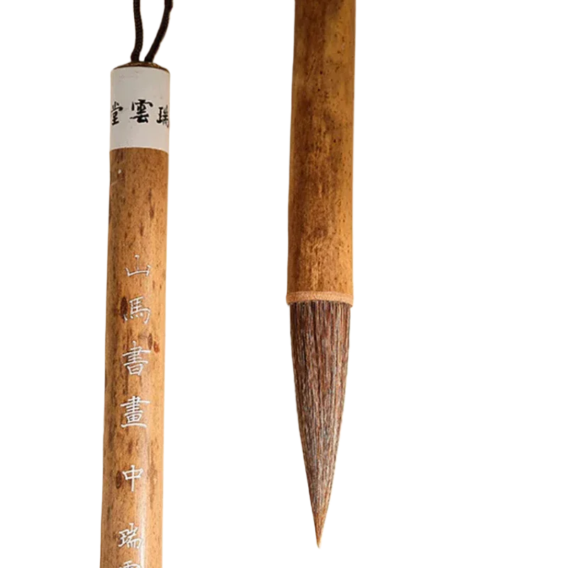 Zestaw pędzli do malarstwa chińskiego, pędzle do malowania krajobrazów, włosie z zającza, włosie końskie, pędzle dla początkujących, pędzle do kaligrafii w stylu regular running script, pisaki do kaligrafii.