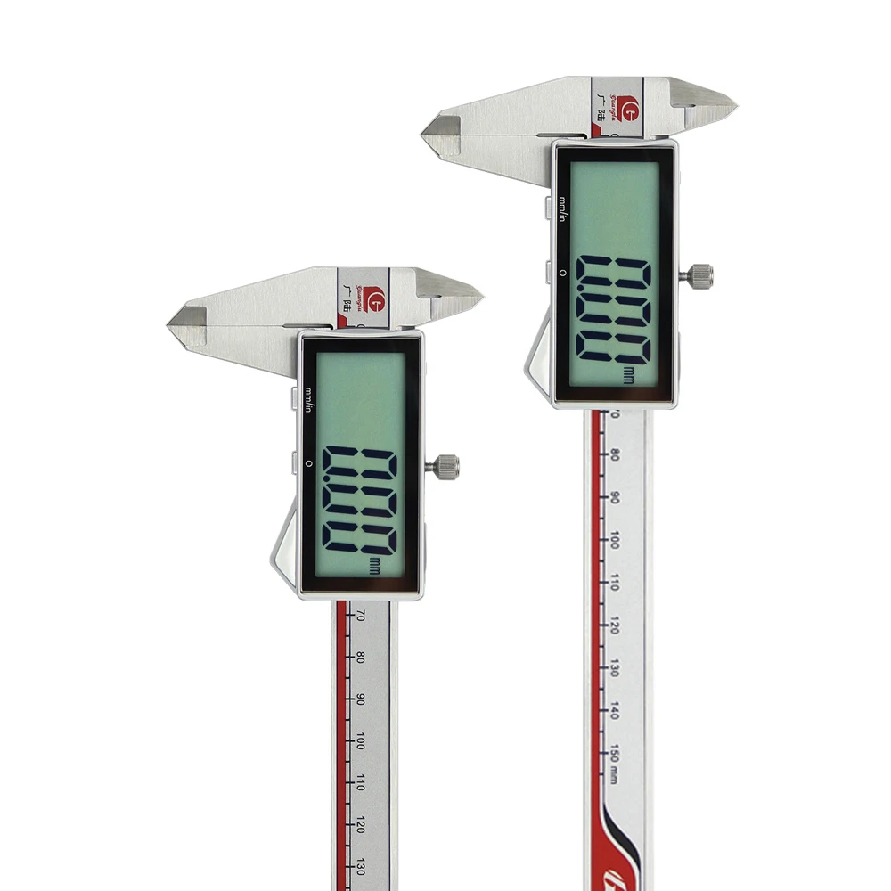 Guanglu Full‑Screen Digital Caliper Stainless Steel 0‑150/200/300mm Electronic Measuring Ruler for Workshop