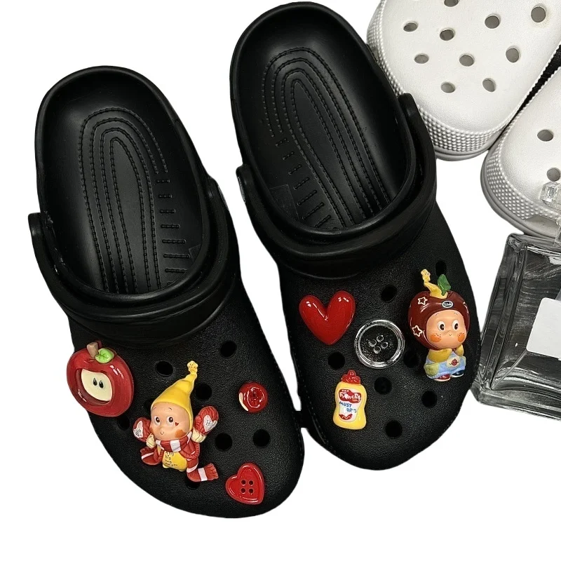 Fashion Cartoon Series Cute Decorative Shoe Charms for Beach Shoes ABS    Suitable for Birthdays and Christmas gifts
