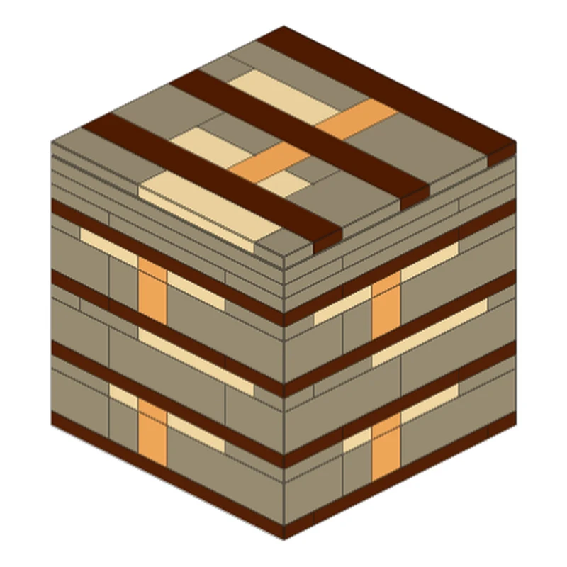 Blocs de planches de chêne MOC, 116 pièces, Texture en bois de qualité supérieure, blocs de construction de maquettes, jouets d'anniversaire, cadeau