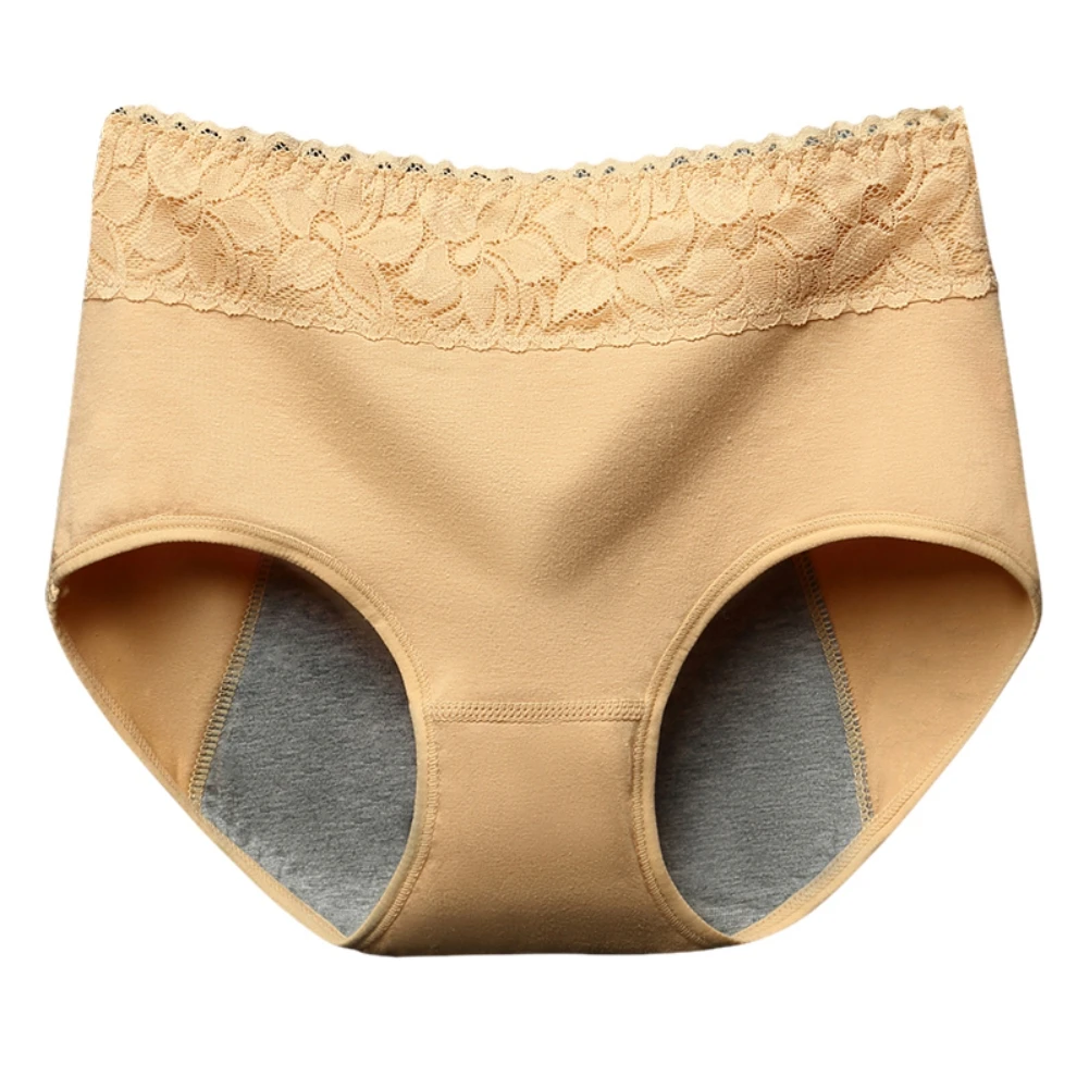 Menstrual Panties for Women Leak Proof Briefs Middle Waist Cotton Breathable Comfortable Physiological Period Underpants