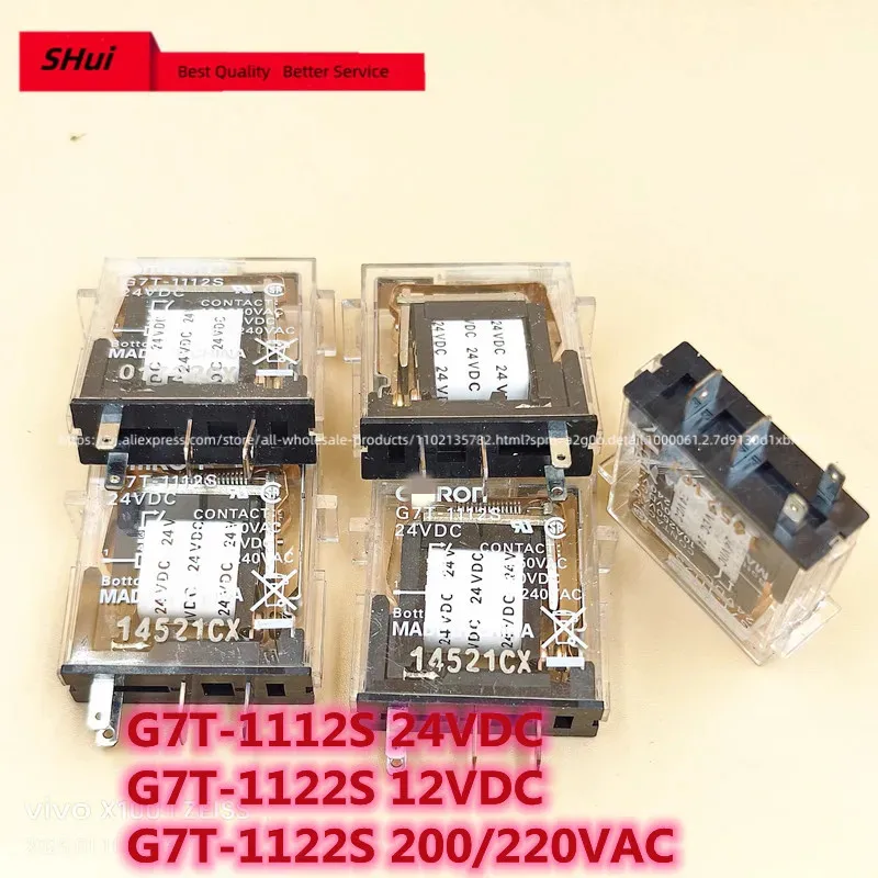

5PCS G7T-1112S 24VDC relay DC24V 4 pin 125VDC 200/220VAC