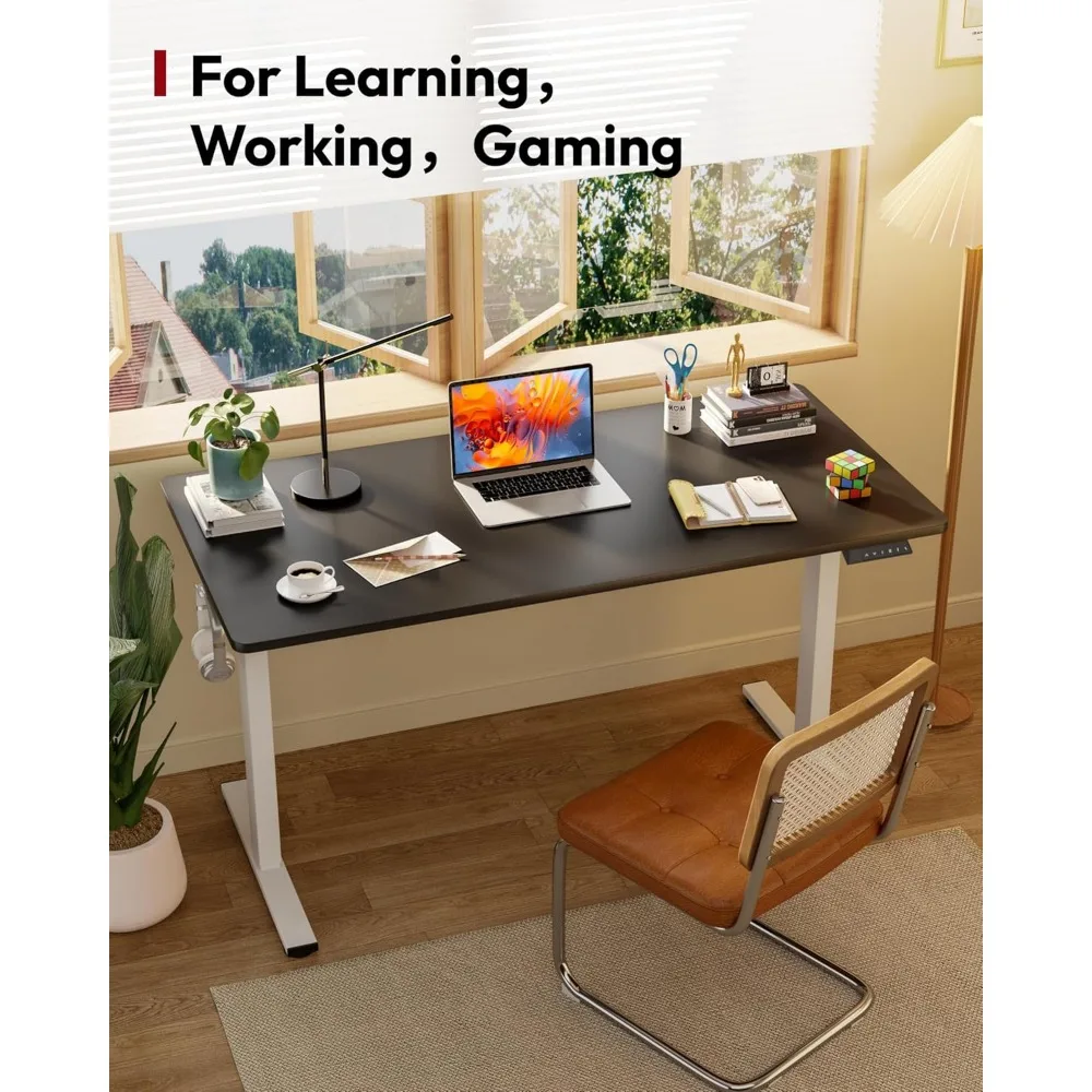 مكتب قائم كهربائي قابل للتعديل بارتفاع 60 × 24 مع وحدة تحكم مكونة من 6 أزرار مكتب قائم مريح للاستخدام المريح