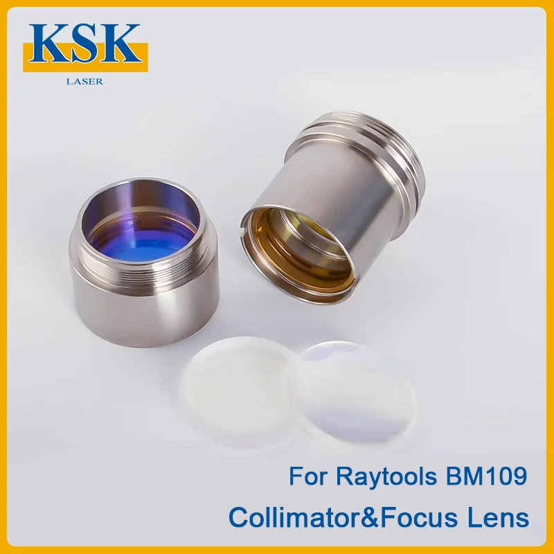 Laser Focusing Collimating Lens With Lens Holder D28 F100 125 150 Collimator For Raytools BM109 Fiber Laser Head