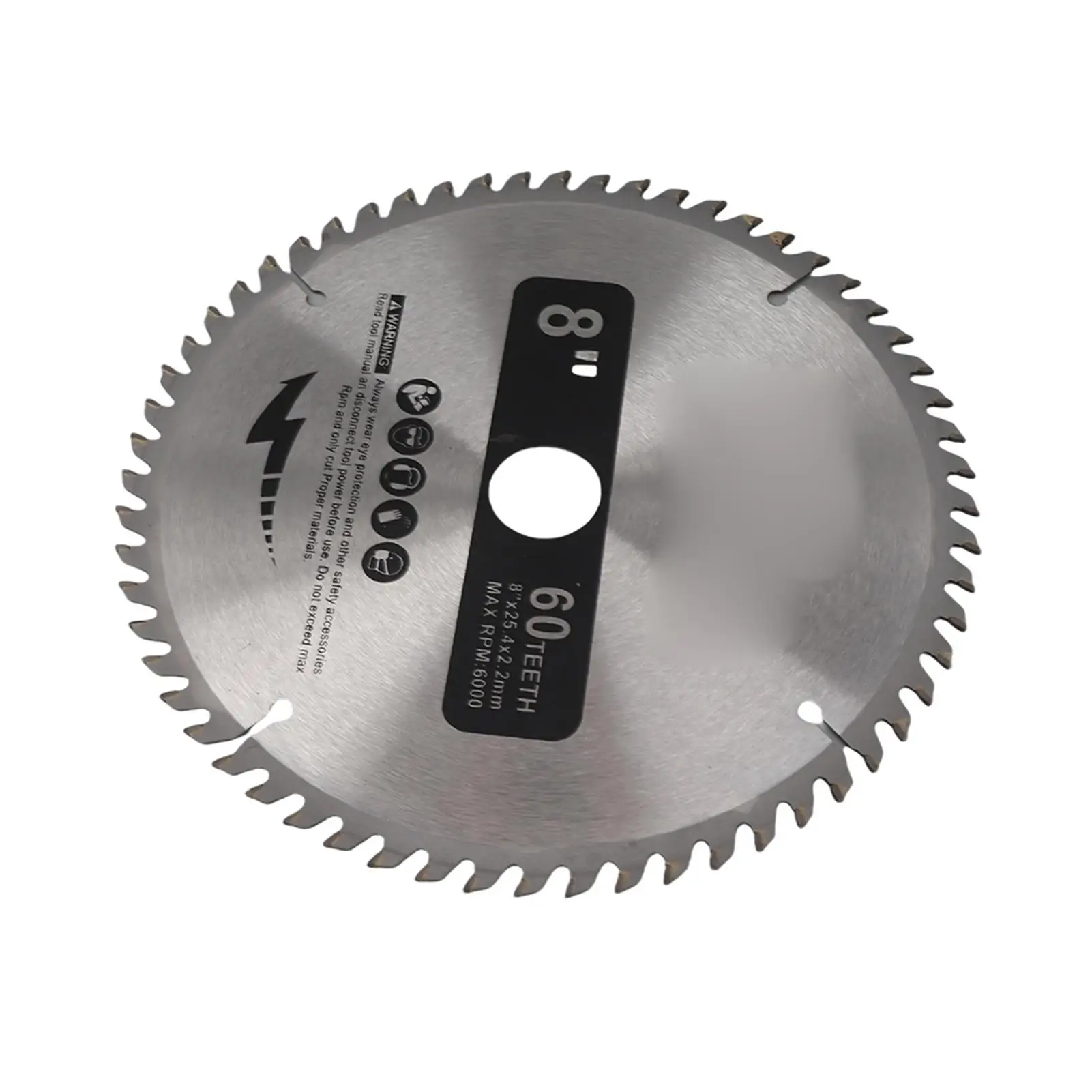 200mm Silver TCT Circular Saw Blade 60 Teeth for wood Cutting with Reduction Rings Tool