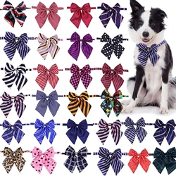 30/50/100PCS Pet Bowtie Dog Accessories Mix Color Neckties For Dogs and Cats Pet Dog Bow Tie Pets Collar Wholesale Pet Supplies