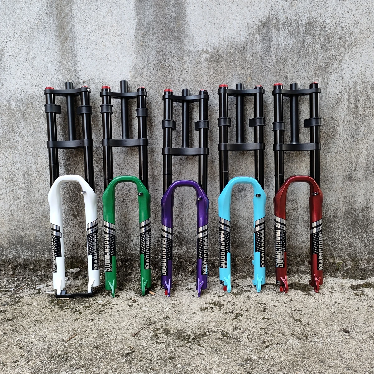 27.5 بوصة دراجة هوائية جبلية تعليق هوائي دراجة الجبهة شوكة مزدوجة الكتف 180 مللي متر شوكة دراجات السفر