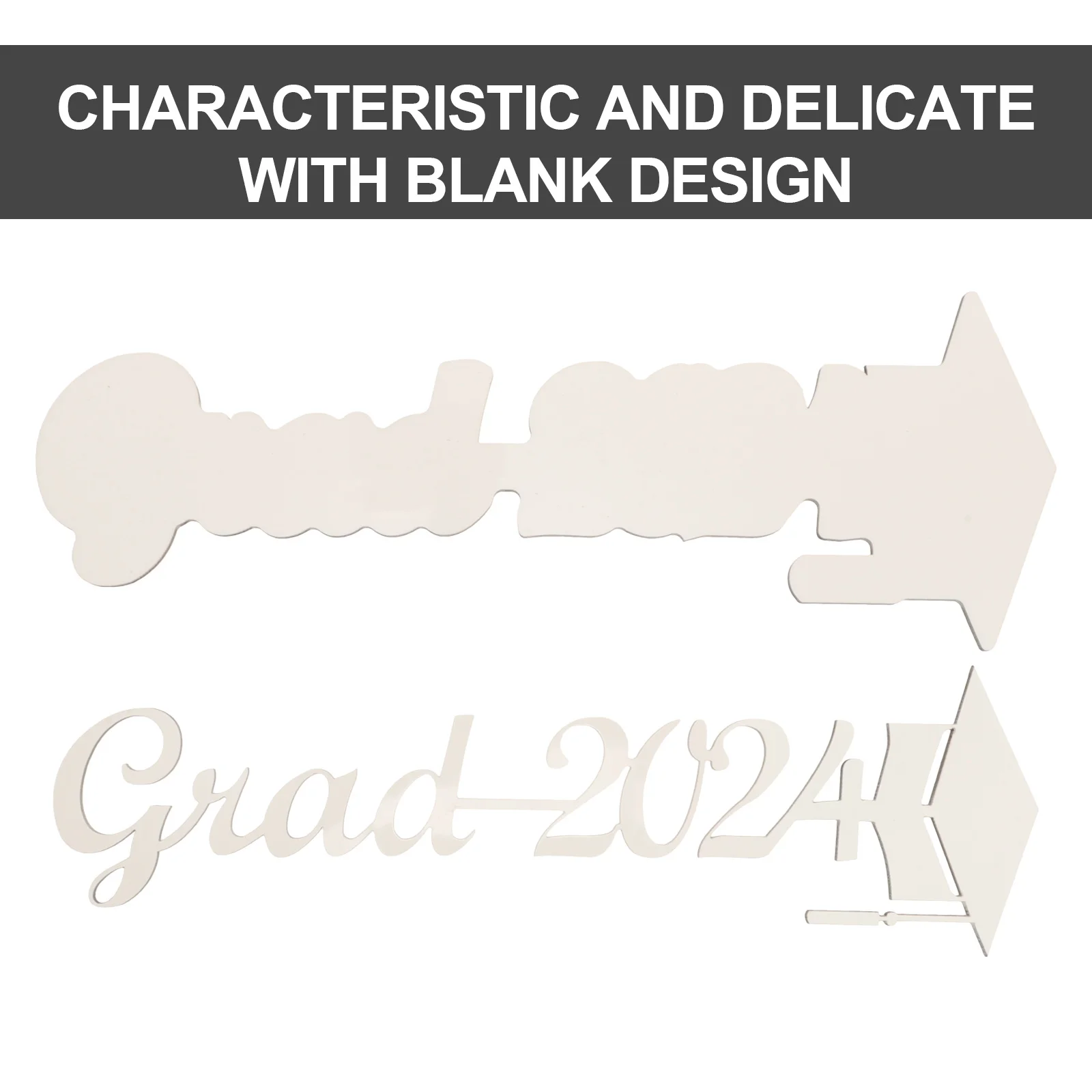 Sublimação em branco rosa transferência de calor placa densidade decoração grad 2024 festa mesa ornamento diy artesanato sublimação grad 2024