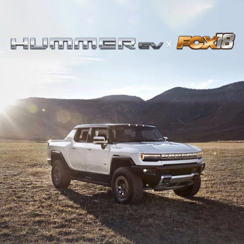 Fms New Product 1:18 Fcx18 Hummer Ev Remote Control Pickup Model Climbing Off Road Vehicle Rtf Lighting Outdoor Toy