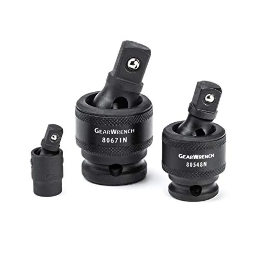 

3 PC. 1/4", 3/8", 1/2" Drive Impact Universal-Joint Set - 84969A-07