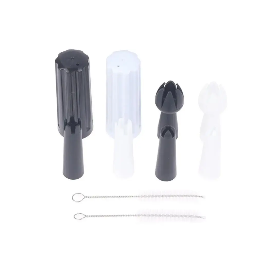 5Pcs/Set Decorating Mouth Cream Foamer Whip Cream Dispenser Part Cake Biscuit Tools Whipping Tip Mounting Mouth Base Tips Holder