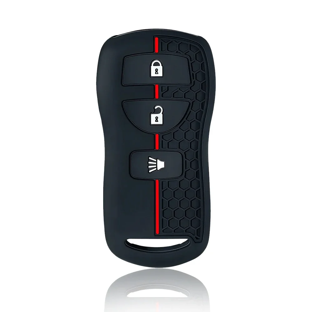 For Nissan X-trail T30 Frontier Murano Armada Versa Altima Sentra Tiida for Infiniti FX 35 QX56 JA60 Silicone Car Key Case Cover view 3