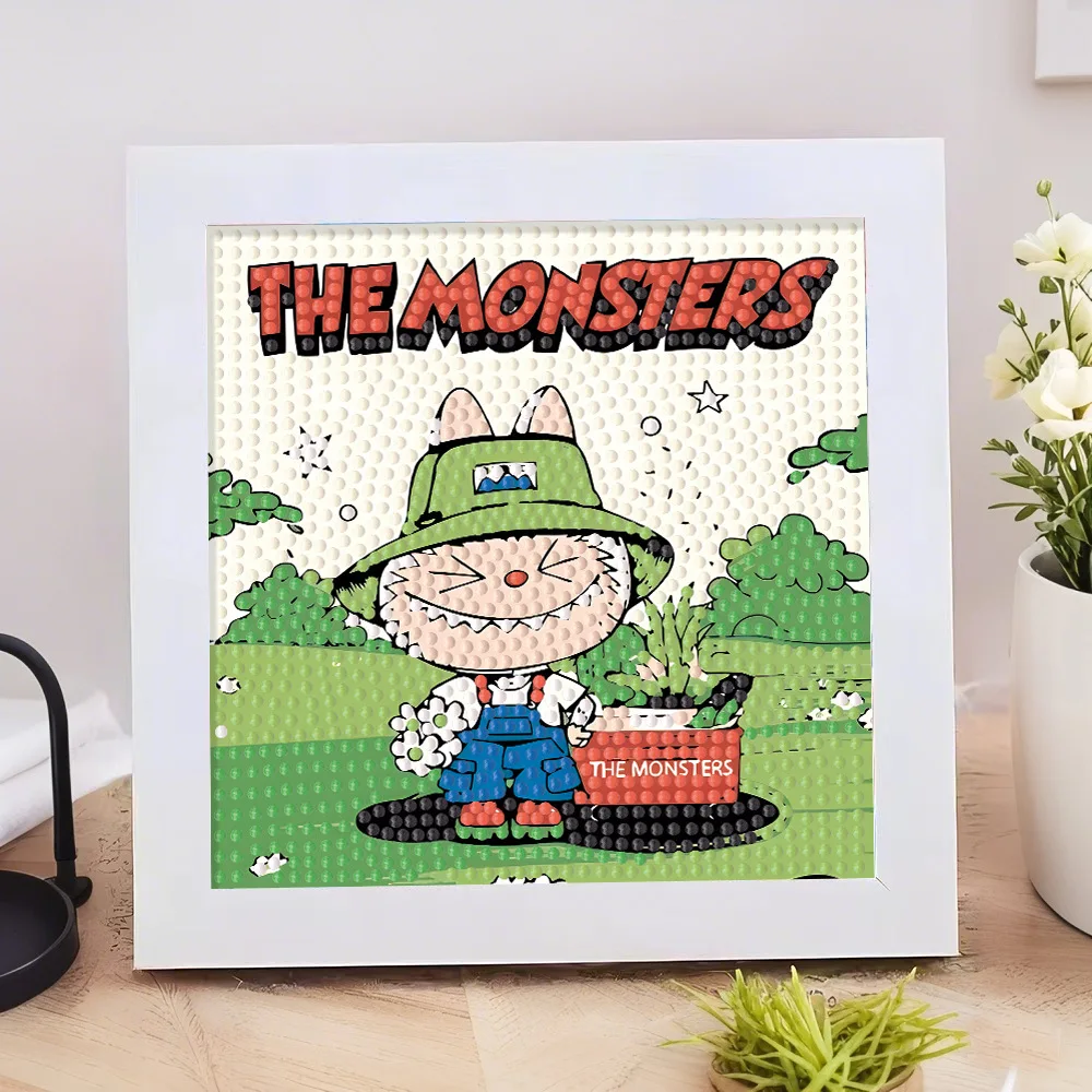 

Cartoon Diamond Painting DIY Kit for Children Including Point Stick Diamond Art Decoration