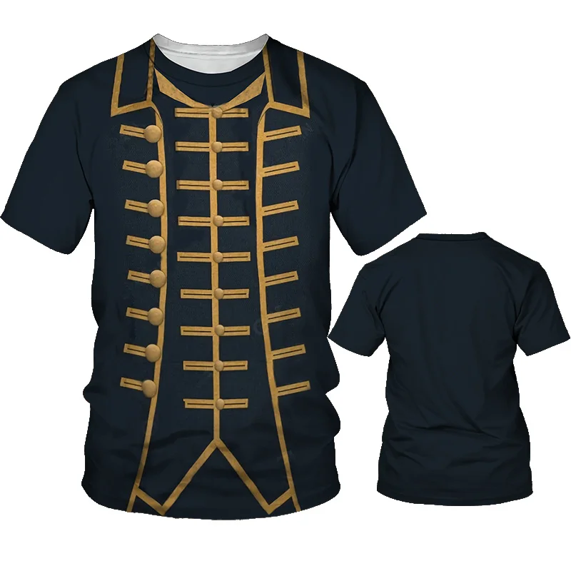 Captain General Uniform 3D Print Men Women Streetwear Breathable Quick-dry Hot Sale Family Kids Tees