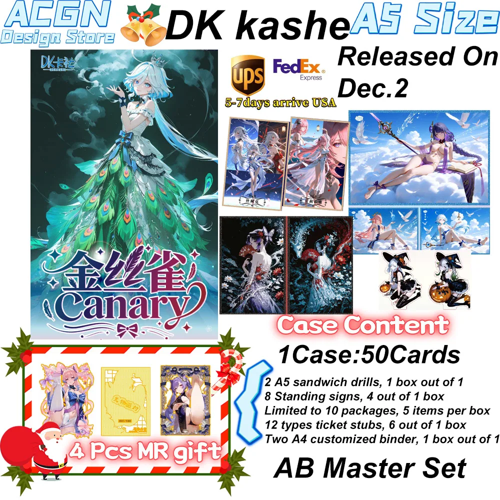 

2025 Newest Case Wholesale DK Card Agency Canary Genshin Impact Collection Acrylic Card Acrylic Collection CCG TCG Hobbies