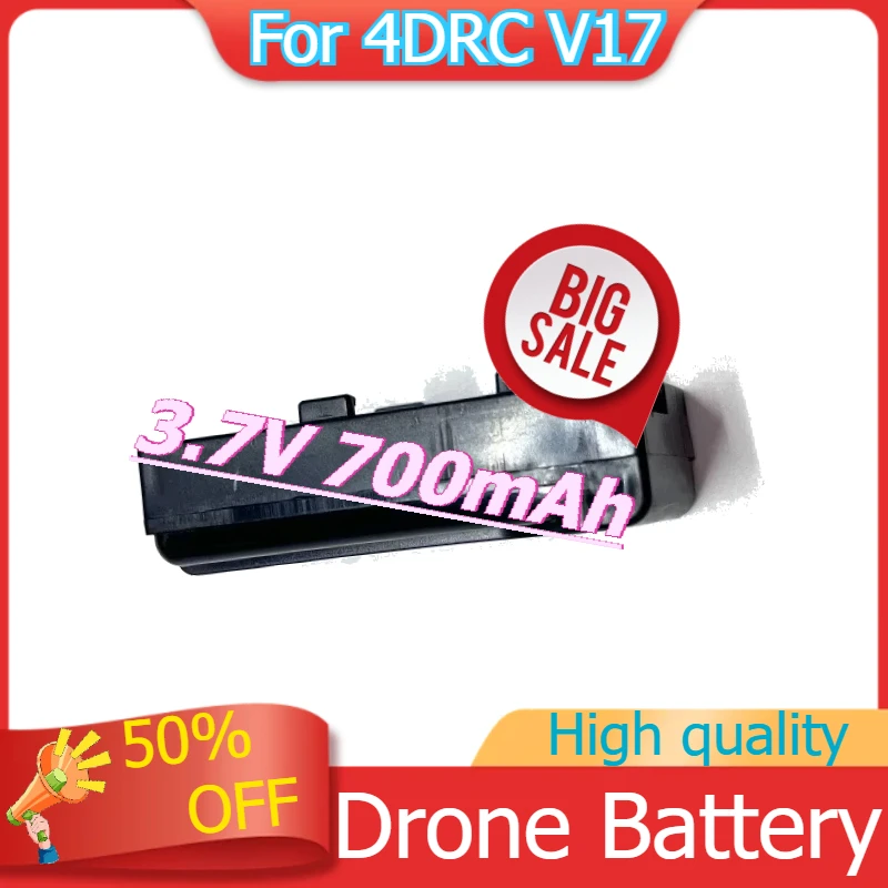

4DRC V17 Battery For 4D-V17 RC Airplanes/Quadcopter V17 Drone Spare Replacement Battery Accessories Part 3.7V 700mAh