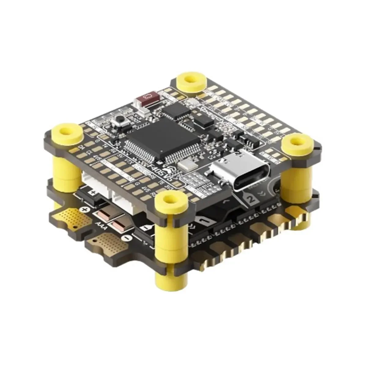 SkyDElNew Electronics F405 V5 55A Pro Stack: 32 Bit Flight Controller With OX32 Firmware, 30x30 Model Aircraft FC&ESC Stack For