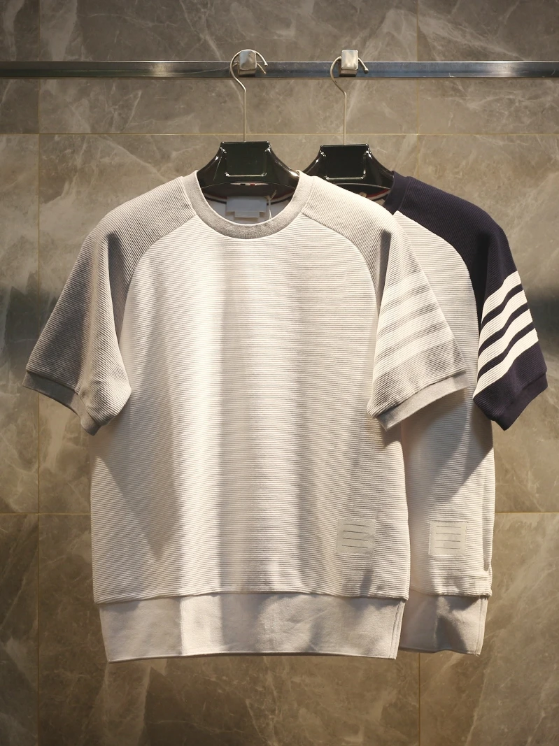 

Летняя коллекция 2026: Элитная футболка из чистого хлопка с круглым вырезом и коротким рукавом, эксклюзивная капсульная коллекция, городская мода, удобная для путешествий