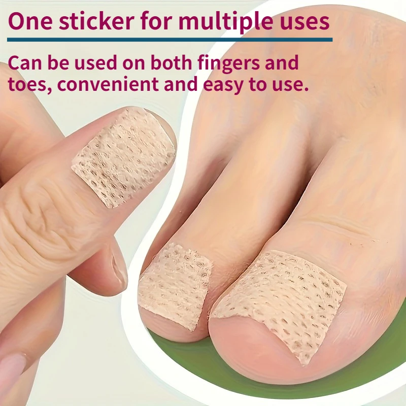 مجموعة أظافر القدم 100/200 قطعة مجموعة رقعة غير مرئية للعناية بالأظافر الغارزة للاستخدام اليومي معالجة إصلاح لاصق طبي بسيط