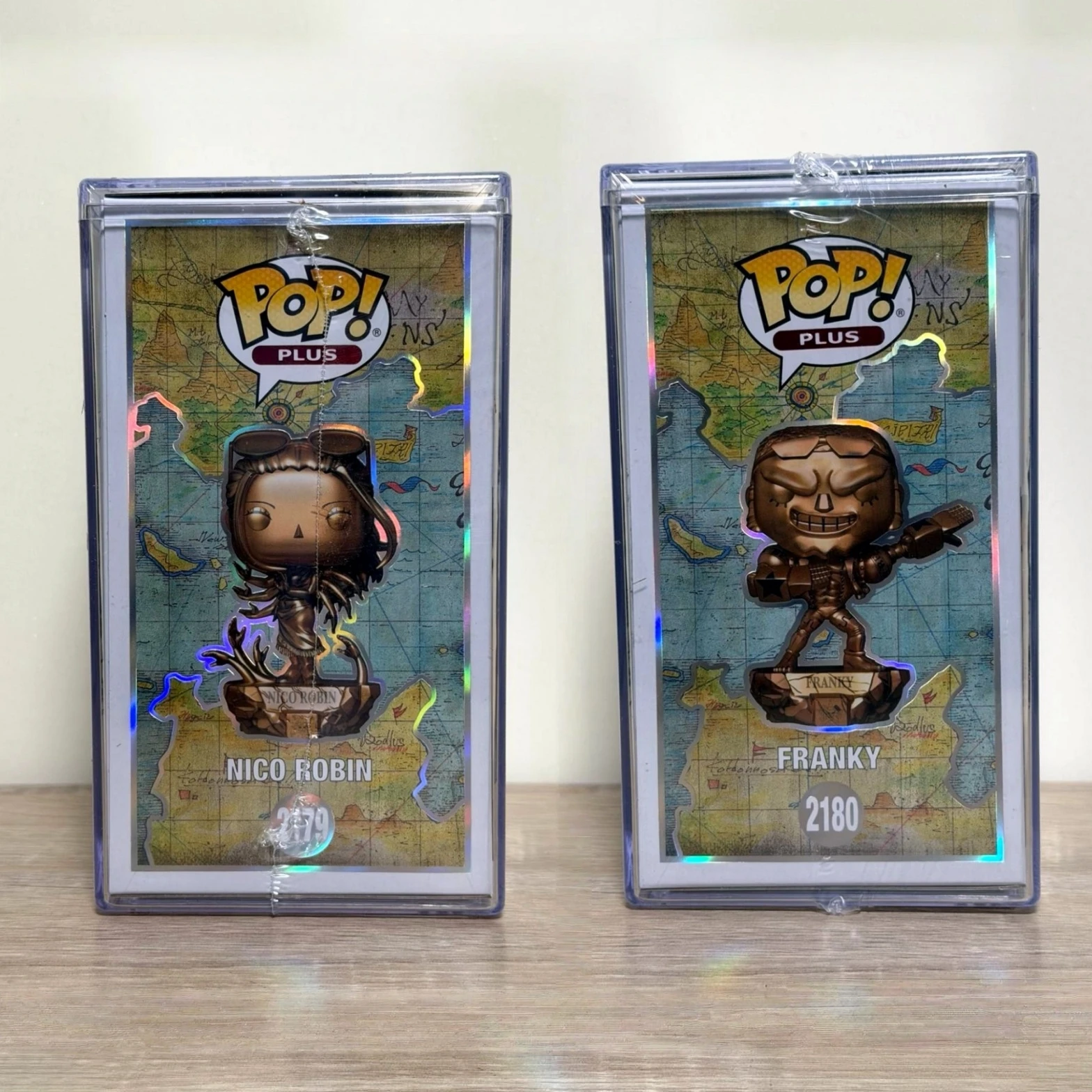 Figura de vinilo Funko Pop One Piece 25th Anniversary Franky Nico Robin, juguete oficial genuino de edición limitada para fanáticos, regalo y protector