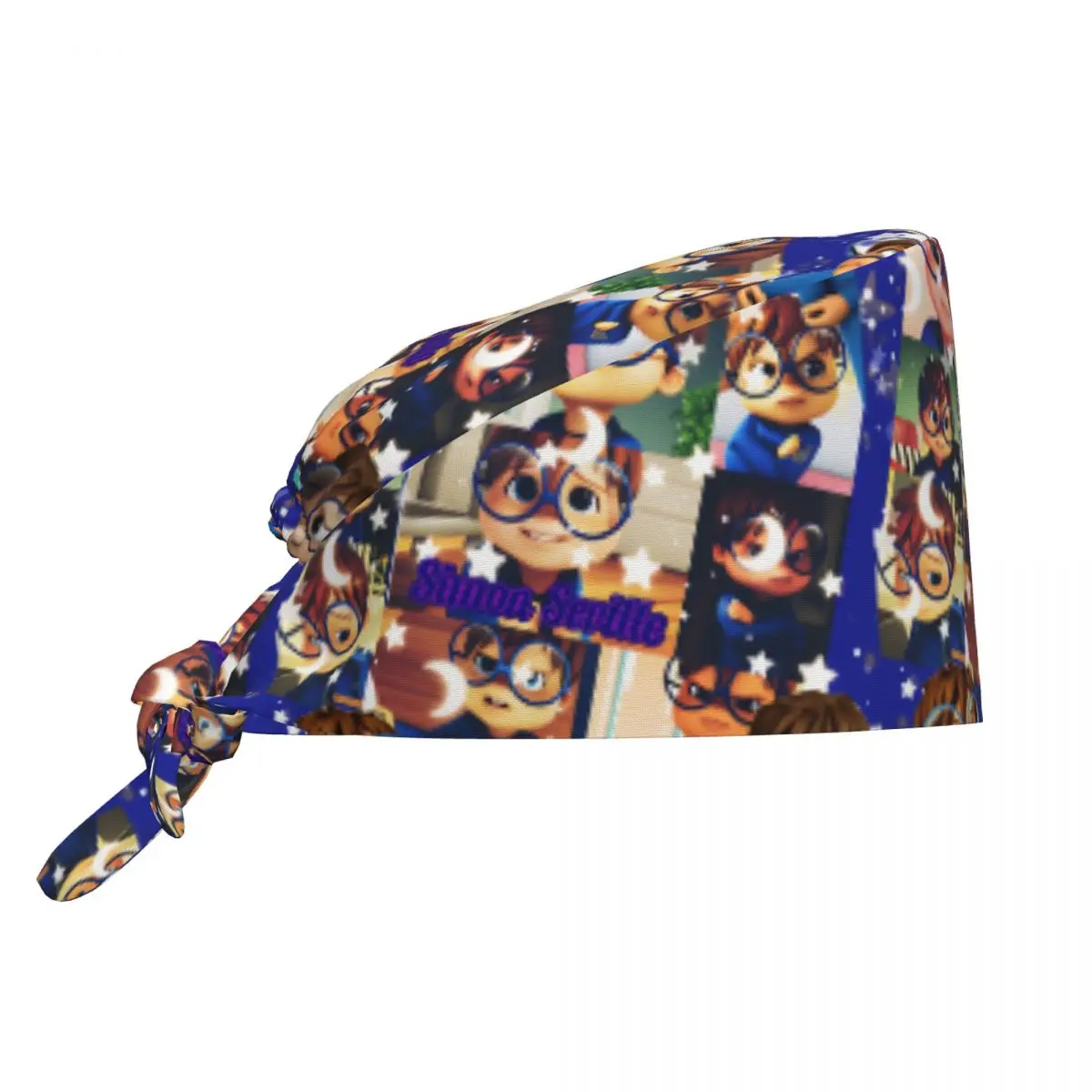 

Working Caps For Unisex Women Alvin And The Chipmunk Nursing Hats Soft Elastic Work Scrub Cap Holder Long Hair Medical Hat