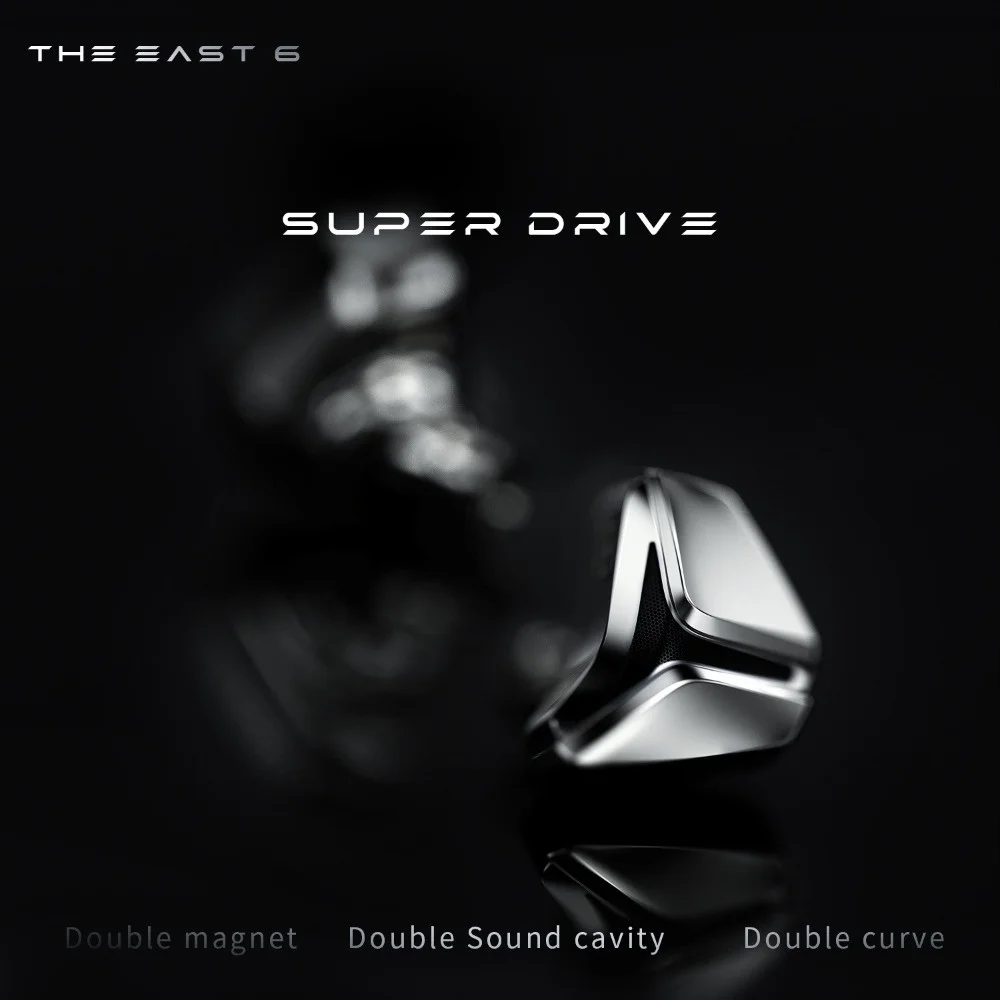 MUSE HiFi The East6 / East 6 Pure Single 10mm Flagship Dynamic Driver IEMs MUSEHIFI East 6 Earphones