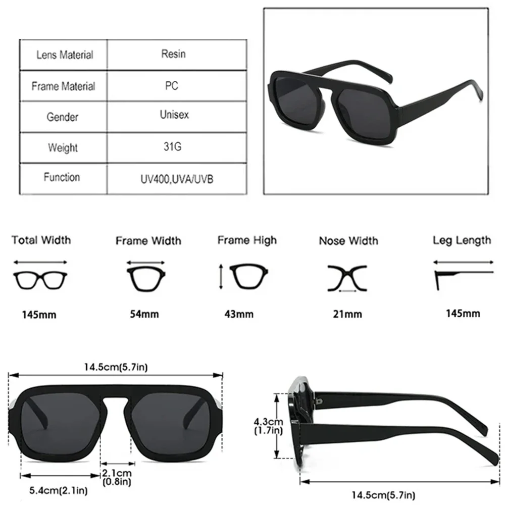 JNPCXI Retro Square Sunglasses Women Fashion Brand Design Gradient Shades UV400 Men Punk Sun Glasses