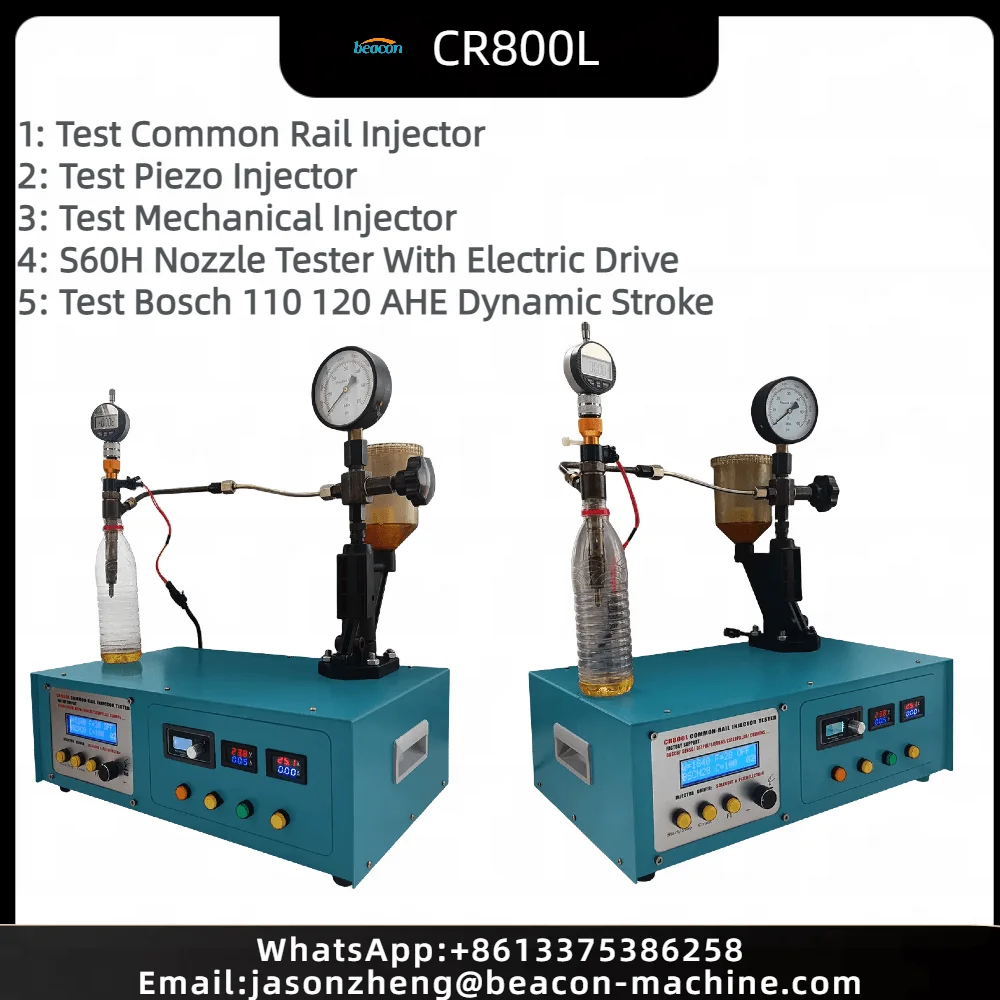 Promotion CR800L Diesel Common Rail Injector Tester With S60h Nozzle Tester