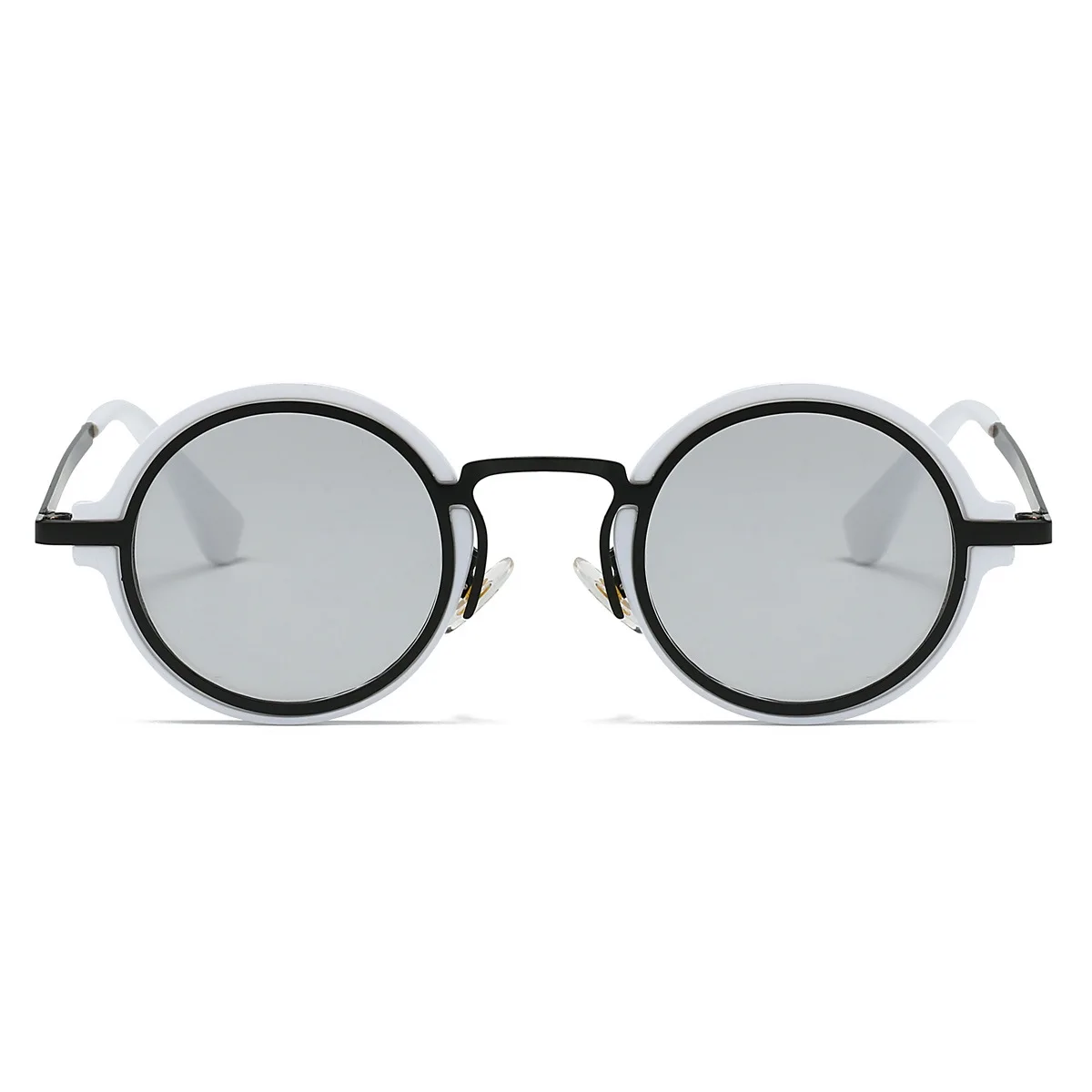New Retro Small Round Frame Sunglasses for Men's Personalized Steampunk Outdoor Driving Sunglasses Street Photography