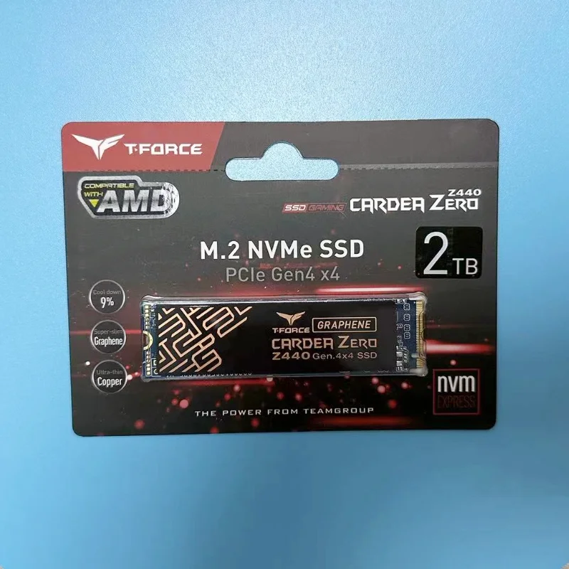 Teamgroup เกม SSD T-Force cardea ZERO Z440 2TB DRAM SLC Cache, 3D TLC NAND NVMe PCIe M.2 Gen4 2280สำหรับแล็ปท็อปเดสก์ท็อป