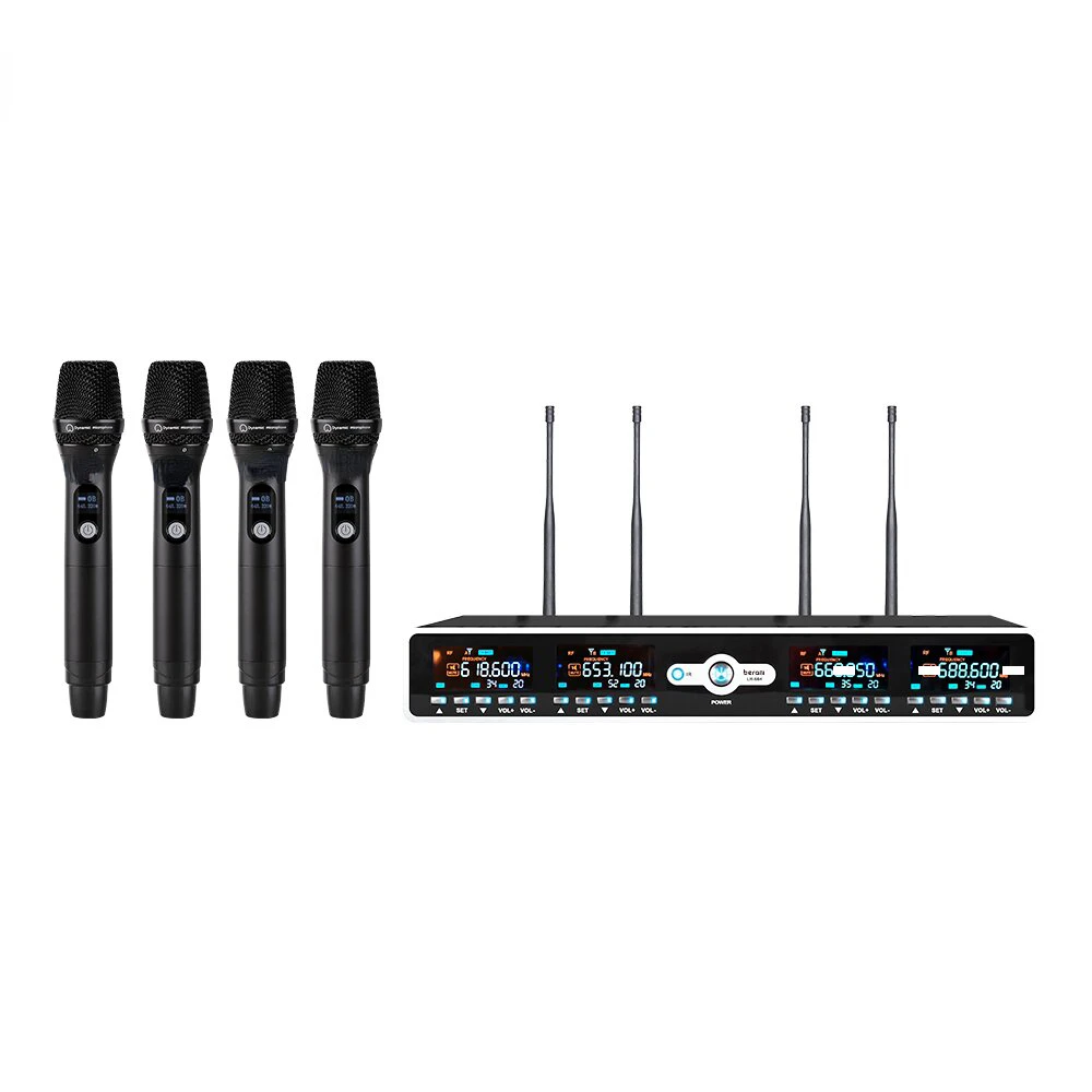 Good Quality Digital Selectable  Channel Best Handheld and headset Wireless Microphone