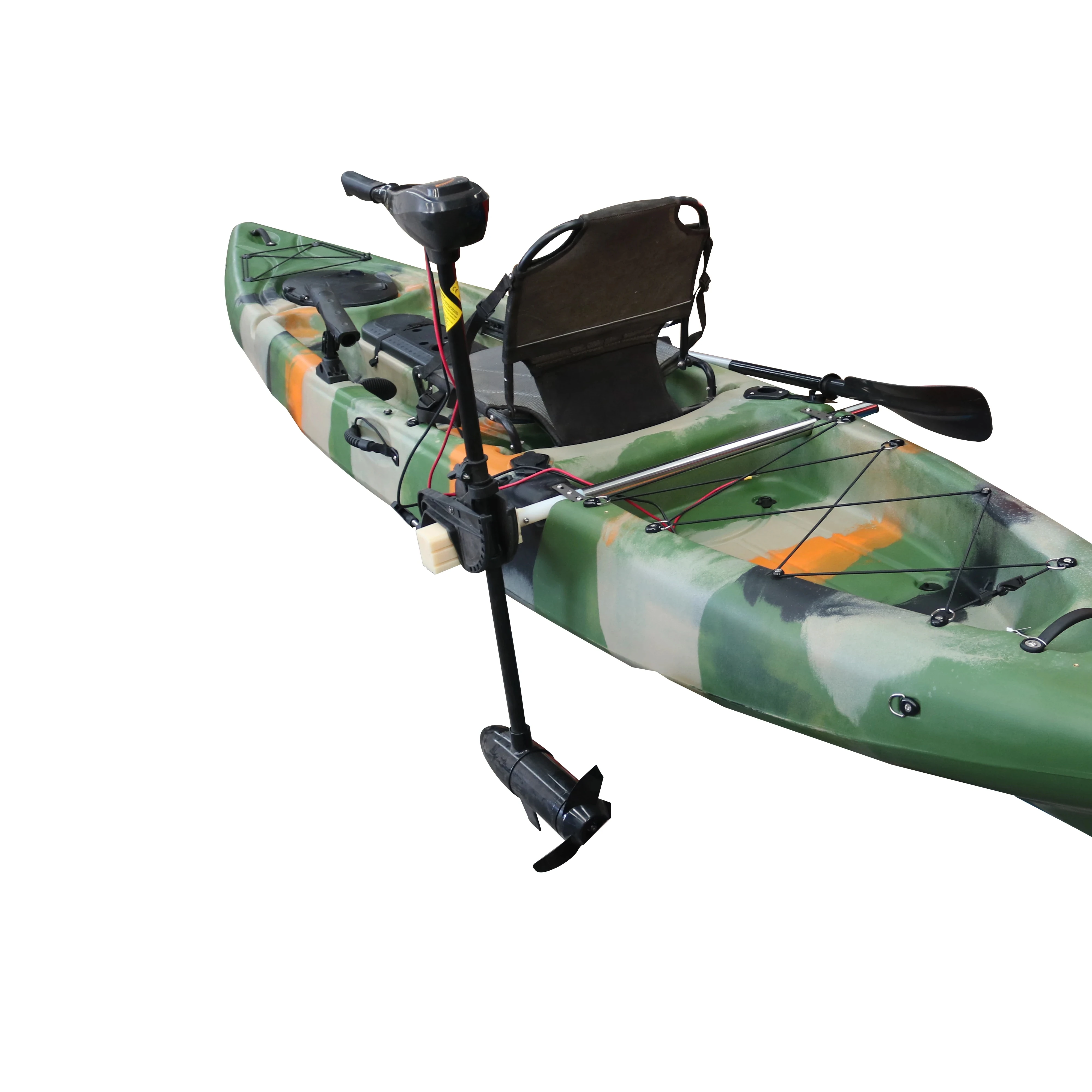 Vicking 55 LBS Electric Trolling Motor for Inflatable Kayak Fishing for Rivers Kayak Length 4m Aluminum Hull Material