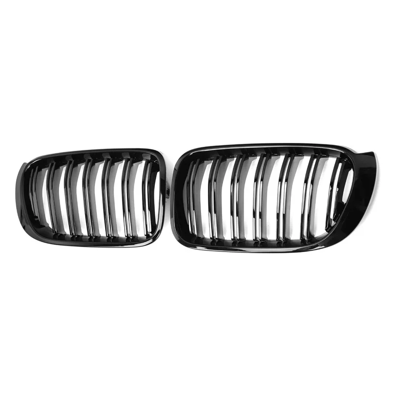 Suitable for BMW X3 F25 14-18 Later Modification with Dual Line Bright Black Three Color Carbon Fiber Grille