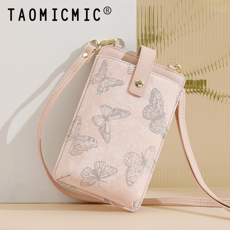 

Butterfly print women's crossbody bag,PU leather mobile phone bag,coin purse single-shoulder bag,bolsos de lujo mujer,bolso lujo
