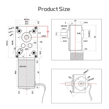 Šnekový převodový motor stejnosměrného proudu 5840-31ZY 12V~24V s vysokým točivým momentem 100KG.CM, reverzibilní, vysoce výkonný, samosvorný 10 nejlepší prodej malý motor s vysokým točivým momentem - №10