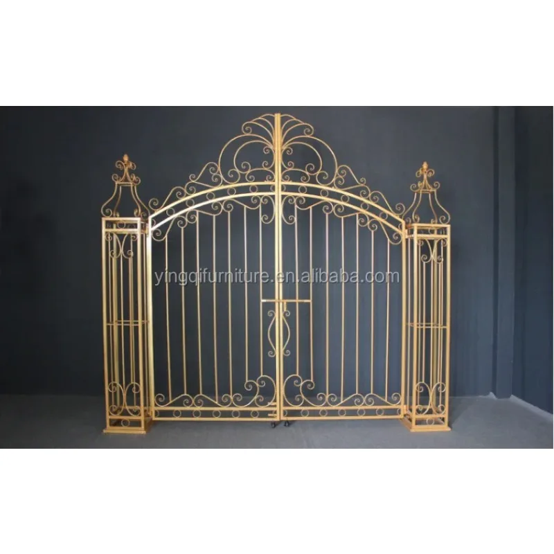 ديكور مرحلة الزفاف بوابة معدنية فرنسية #1