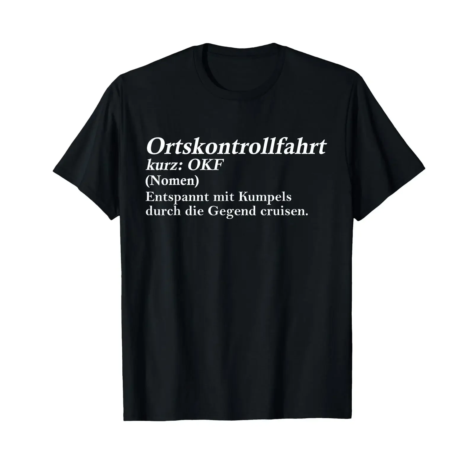 OKF Meaning Location Control Ride T Shirt vintage Washed Casual streetwear Unisex homme Versatile designer clothes Stylish
