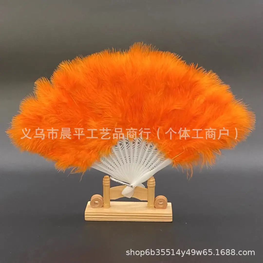 Feather Fan Wedding Decoration Shooting Cheongsam Fashion Show Bridal Accessories Dance Party Square Stage Performance Props