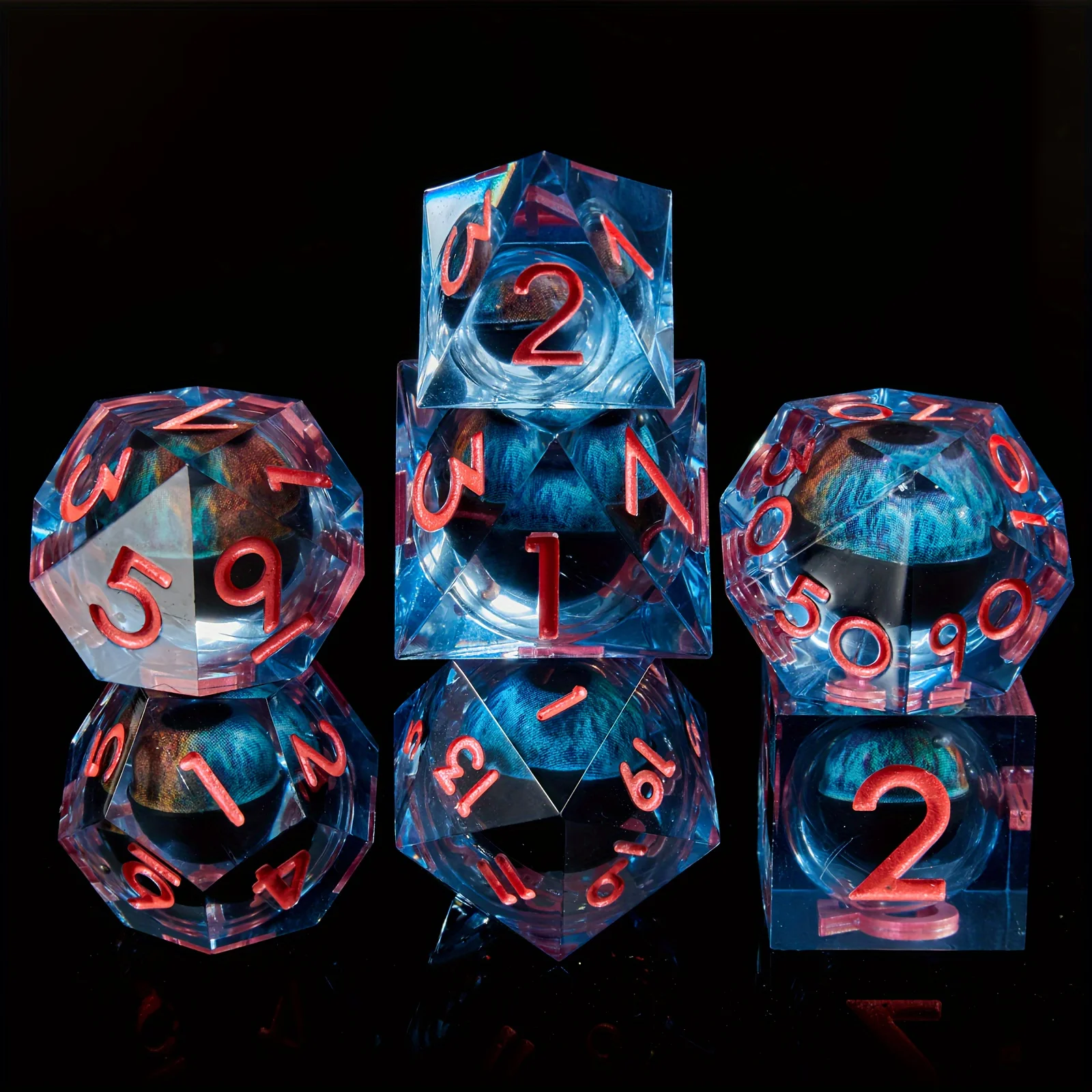 Set di dadi D&D, dadi per giochi di ruolo, mazze e draoni, giochi di ruolo, dadi D&D, decorazioni regalo per feste, accessori D20 D12 D10 D8 D6 D4