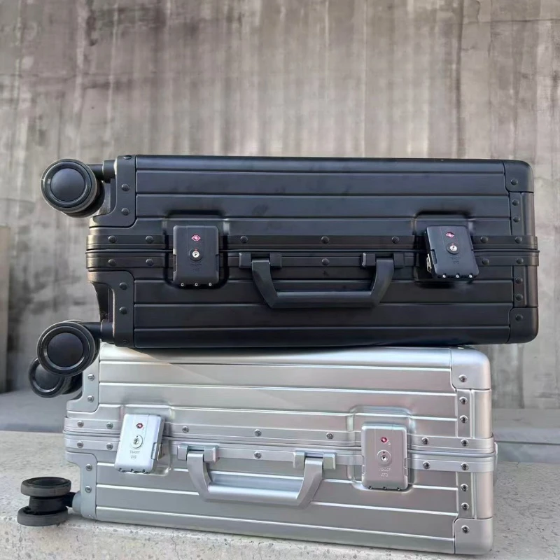 Aluminium Watch Box Large Capacity Portable Trolley Case Luxury Protect Collection Boxes Mechanical Watches Storage Supplies