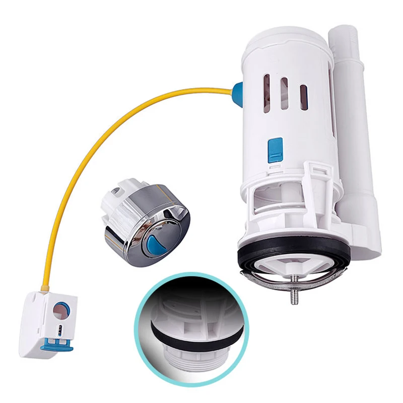 

Резервуар для воды с двойным сливом, дренажные клапаны, утапливаемая кнопка, деталь резервуара для воды для универсальных сидений, клапаны для унитаза