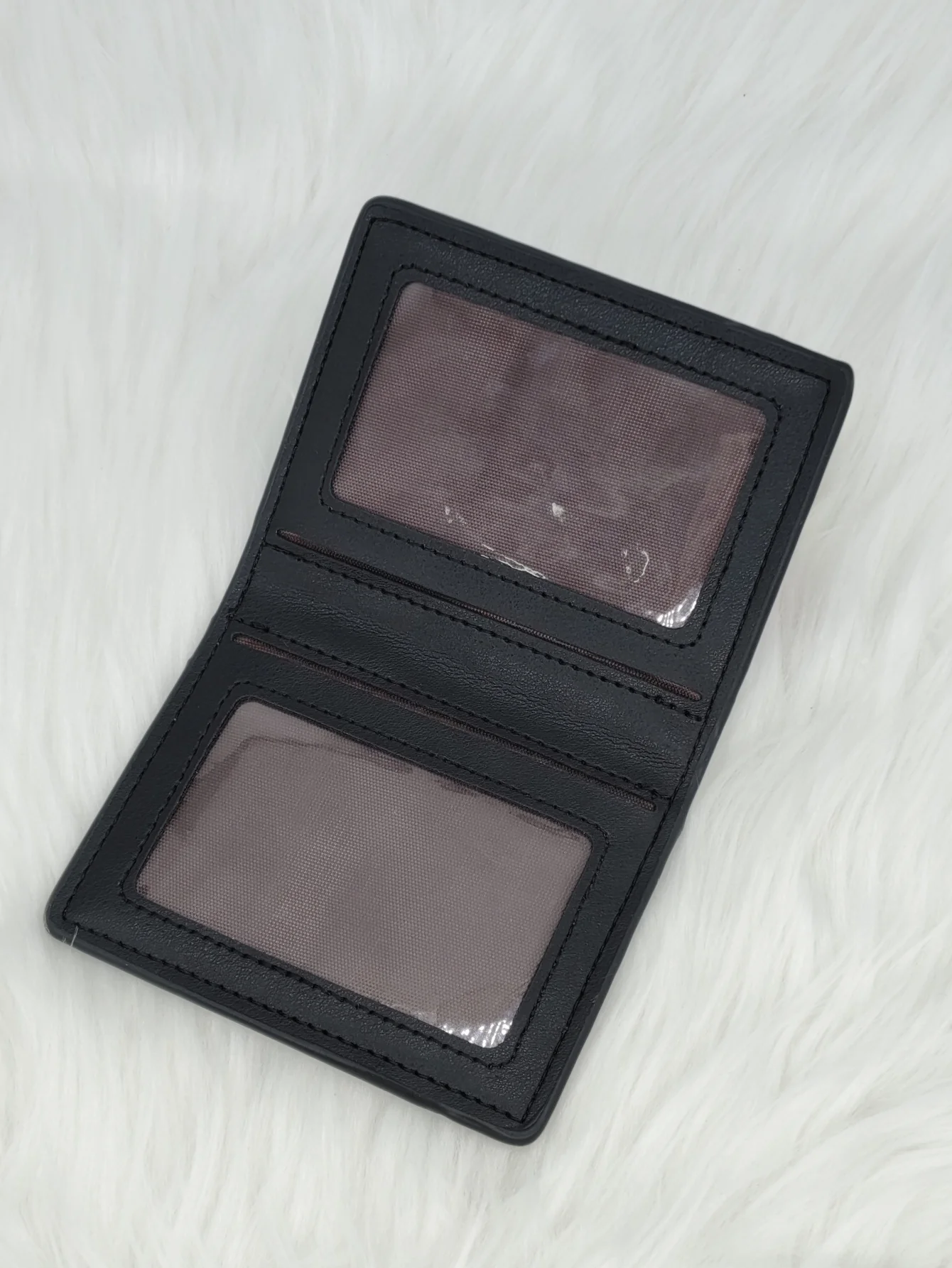Stylish Minimalist Black Slim Card Holder for Business Professionals and College Students - New Trendy Men's Wallet