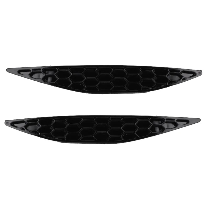 

2pcs Gloss Black Rear Bumper Reflector Honeycomb Delete Set Fit For MK7 2013-2016
