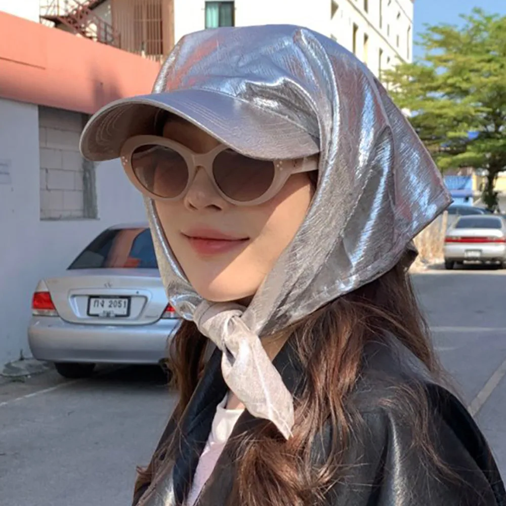 French Retro Headscarf Hat Quick Drying Sweet Loli Peaked Cap Breathable Adjustable Baseball Cap for Women Spring and Summer