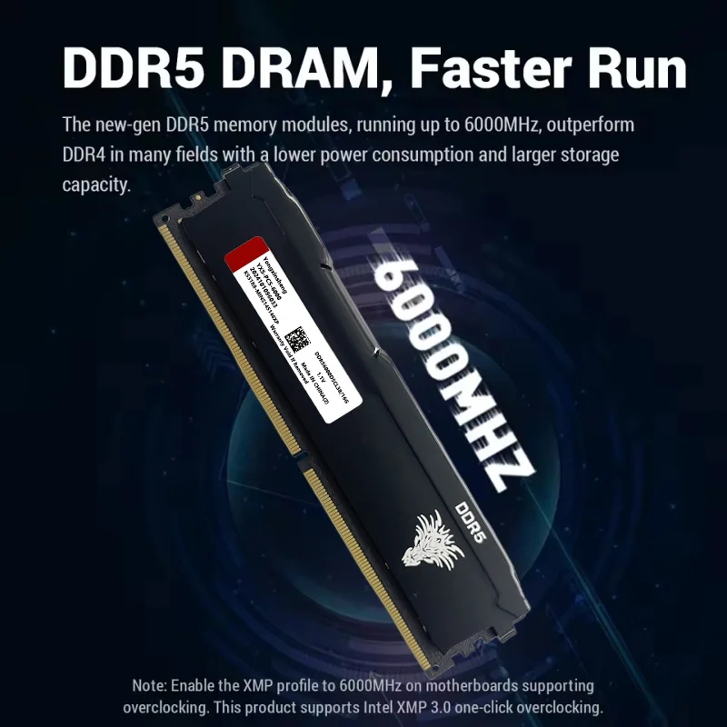 DDR5 Desktop Memory Ram 16GB 6000MHZ 6400MHZ CL38 memory